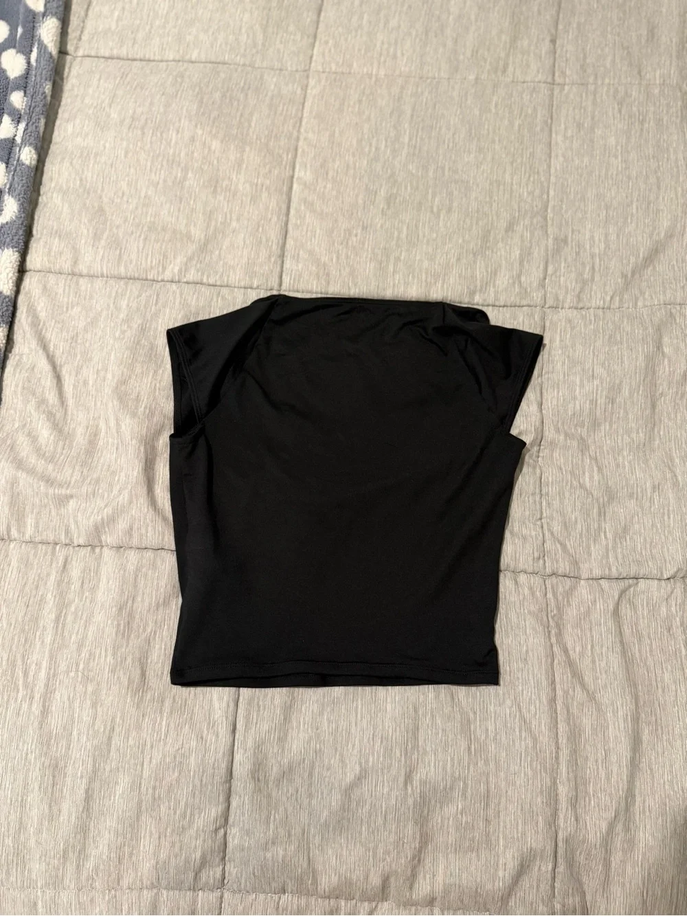 Hollister Black Scoop Neck Cap Sleeve Tee